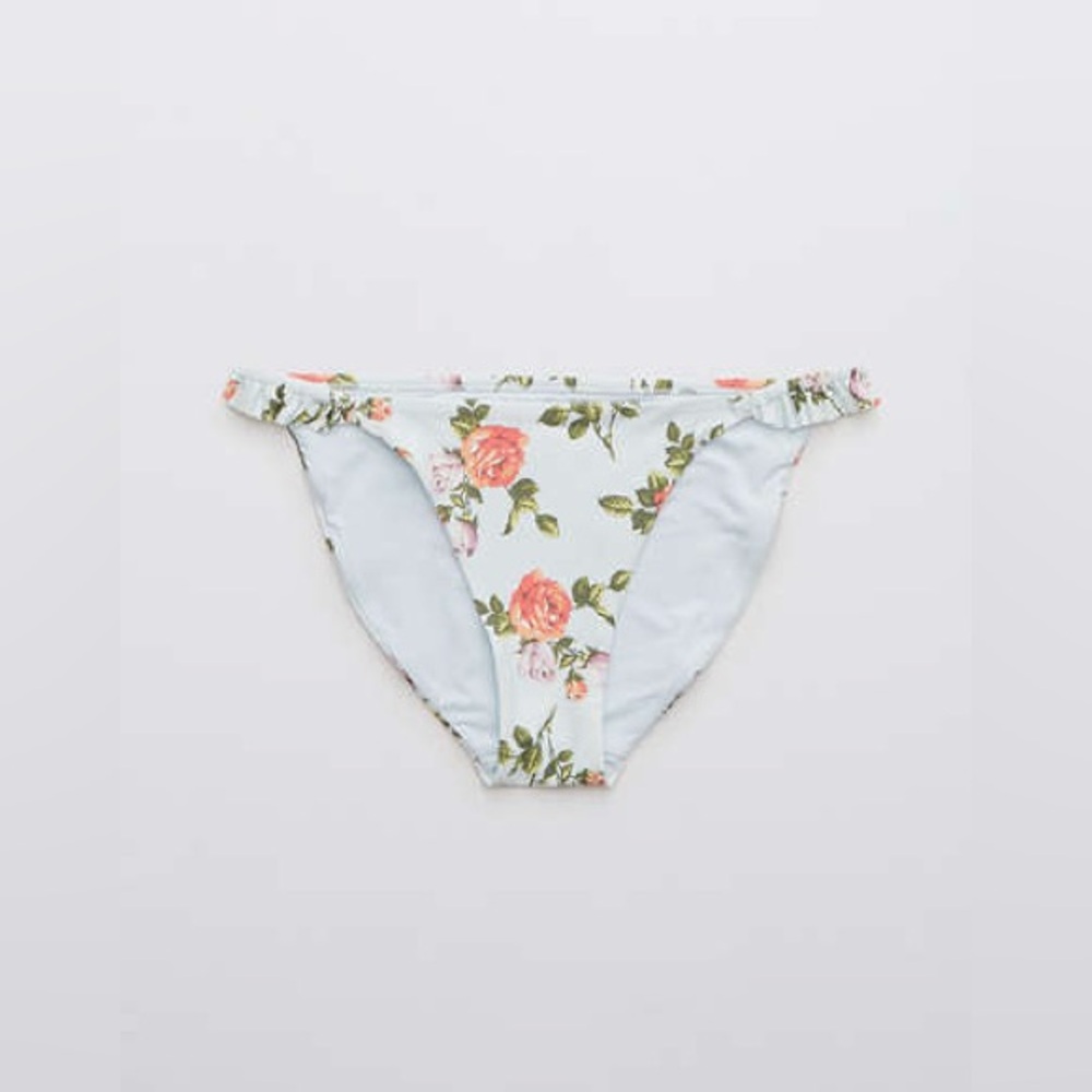 Aerie Floral Ruffle Bikini Bottom